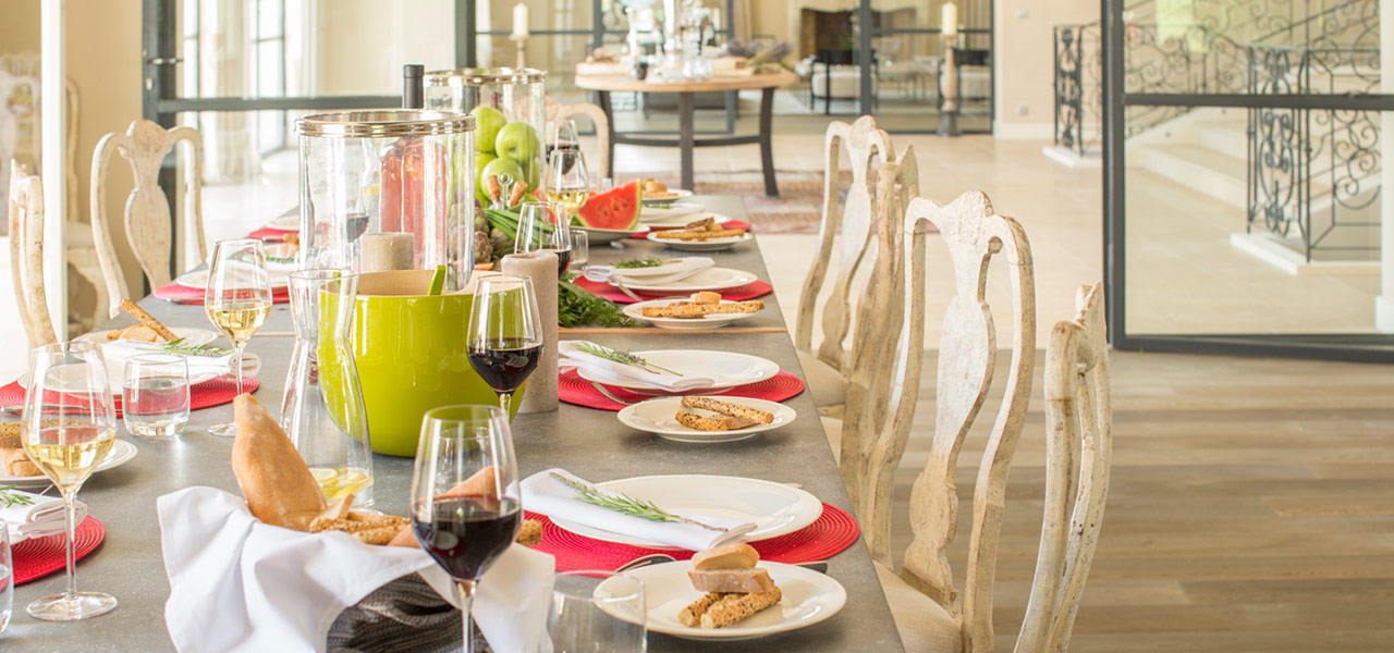 La Bergerie dining room